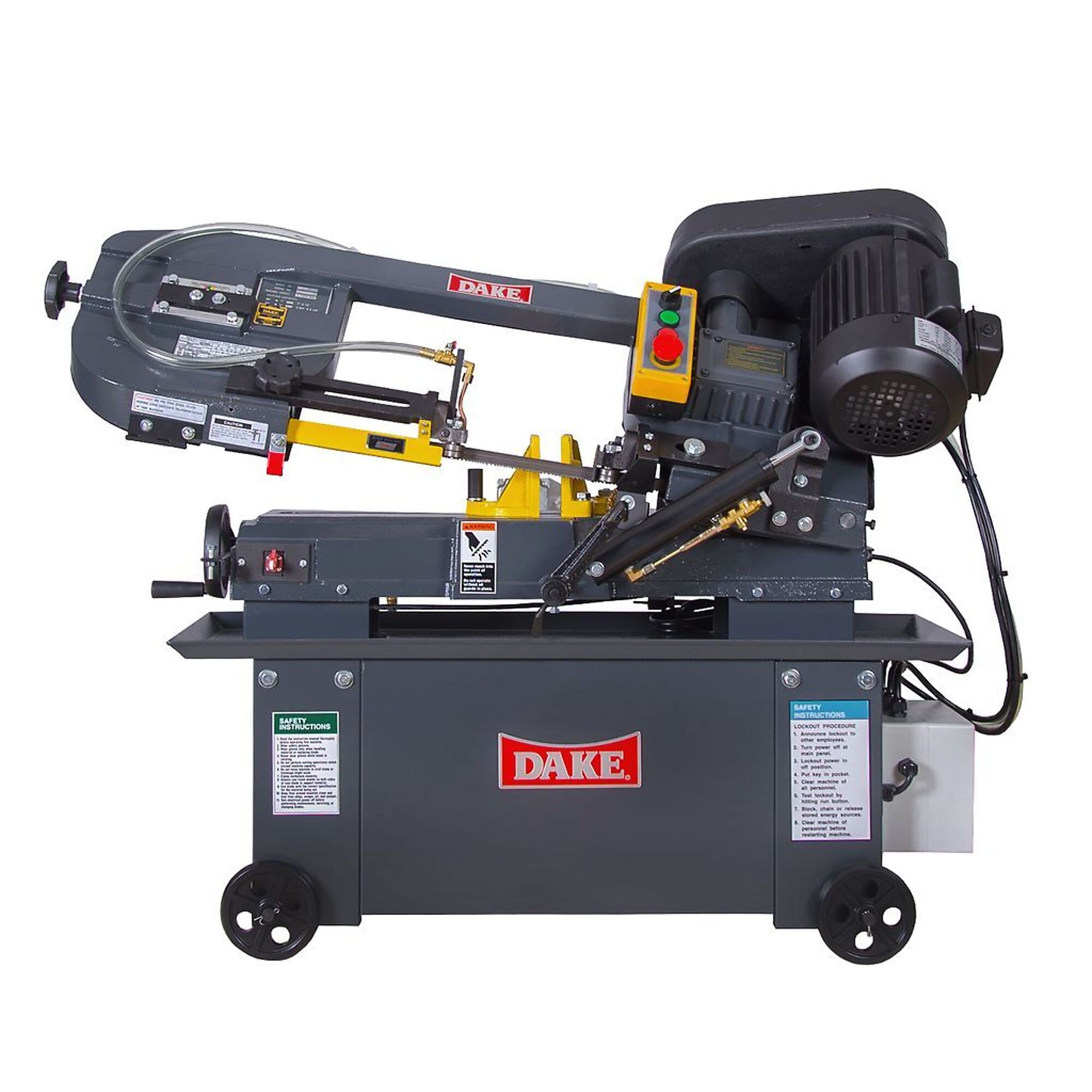 Dake, Bandsaw 7in. Rounds, 7x12in. Flats - 110v-1 ph, Model# SE712